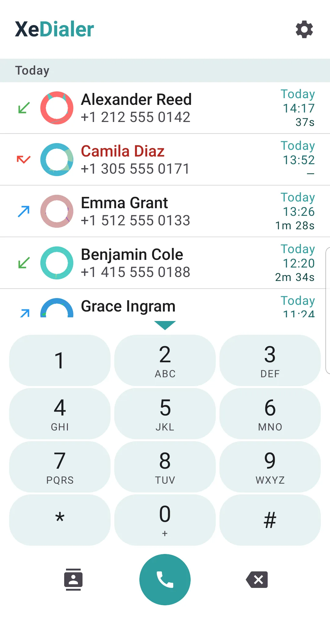 XeDialer: Light theme